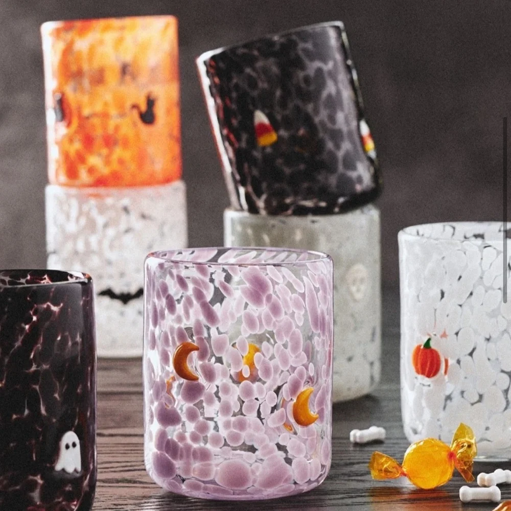 Crescent mystic moon icon juice glass Halloween - Picture 3 of 9
